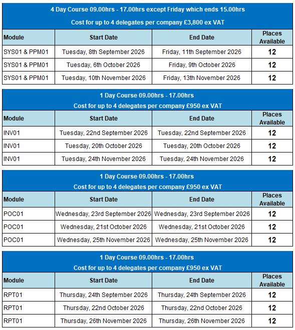Training Dates 20260805